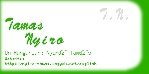 tamas nyiro business card
